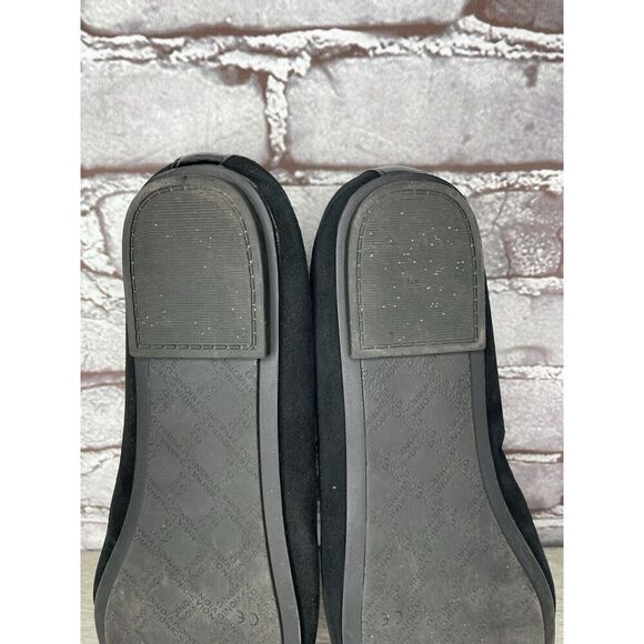 Vionic Spark Tiegan Black Suede Leather Patent Toe Ballet Flats Women Sz 9.5M US - Picture 9 of 16
